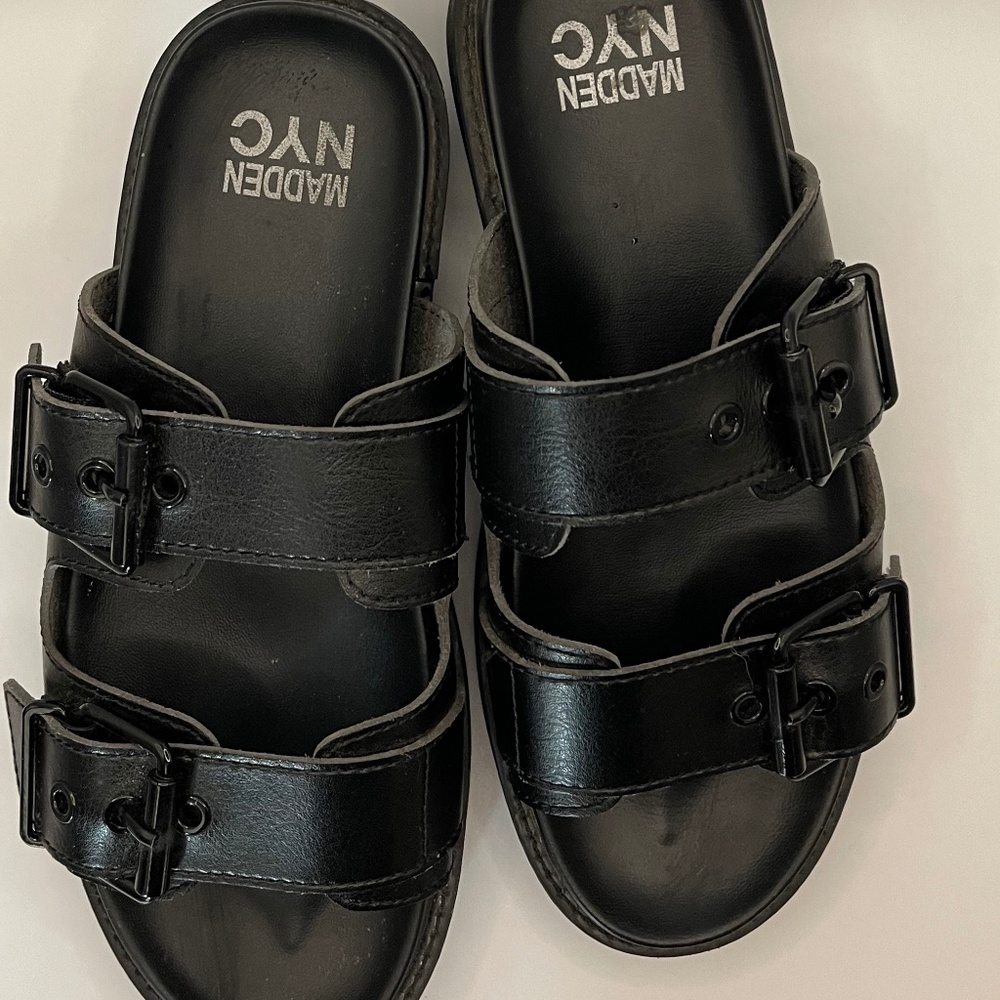 Madden NYC Platform Sandals Sz 6 - Picture 2 of 4